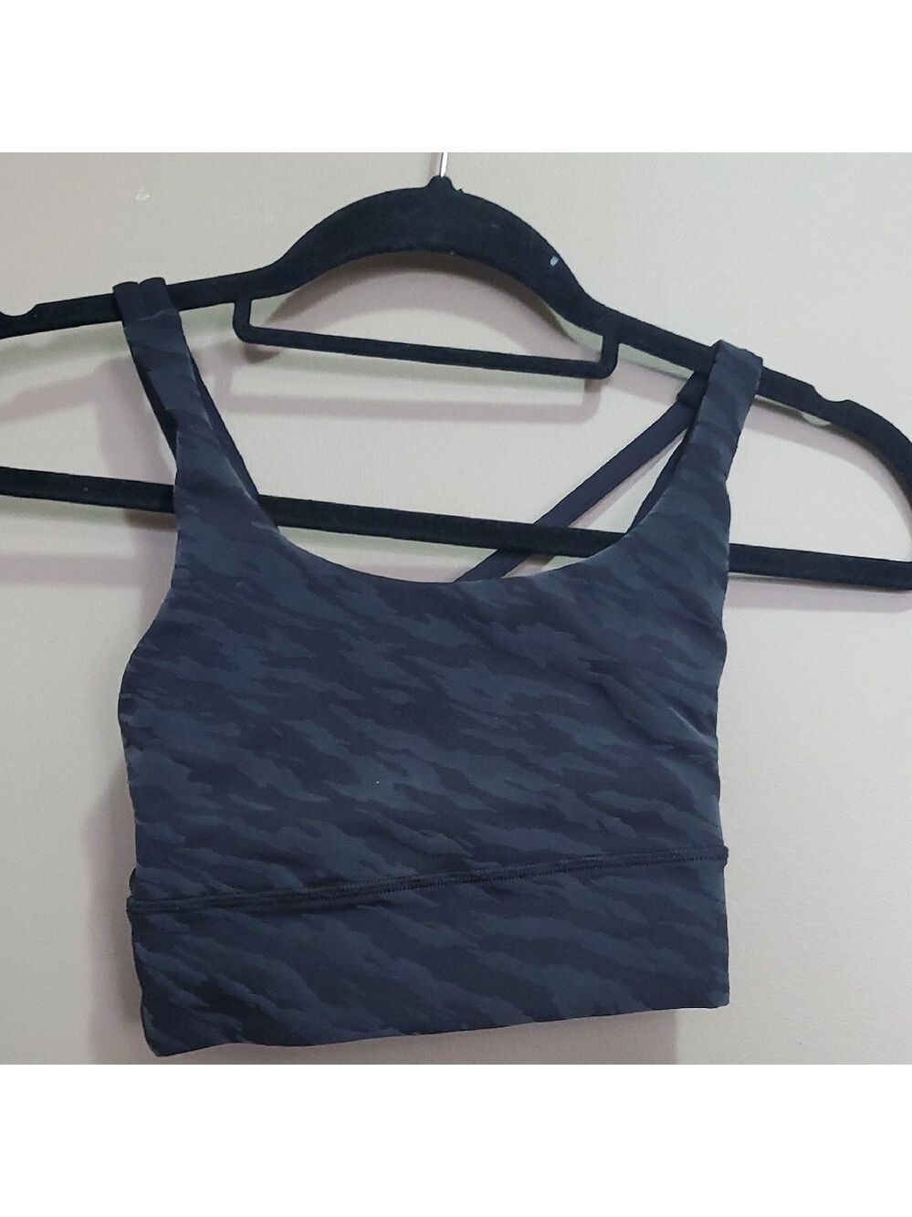 Women's Gray Camouflage Sports Bra Size 4